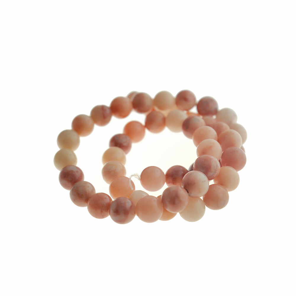 Round Natural Aventurine Beads 8mm - Earth Tones - 1 Stand 48 Beads - BD1727