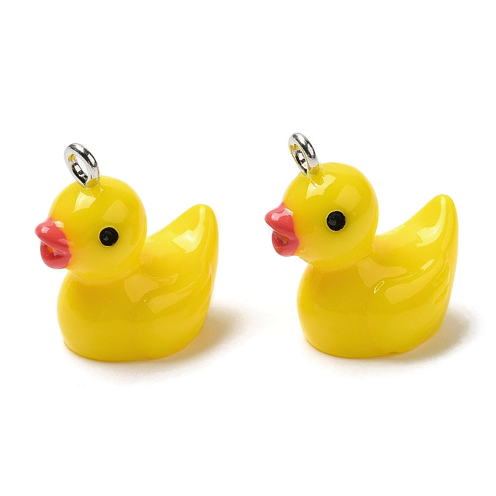 12 Duckie Resin Charms 3D - K125