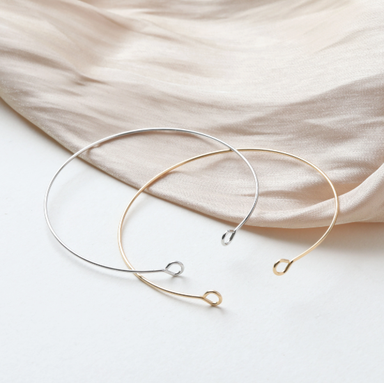 14k Gold Plated Cuff Bracelet - 67mm - Choose Your Tone!