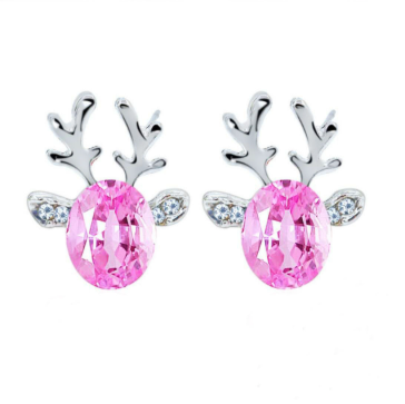 Boucles d'oreilles Cadeau de Noël et Chapeau - Émail doré - 1 paire - ER1054