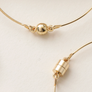 14k Gold Plated Magnetic Bracelet - 60mm - Choose Your Tone & Type!