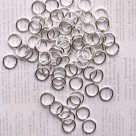200 Silver Tone Jump Rings - Choose Your Size!