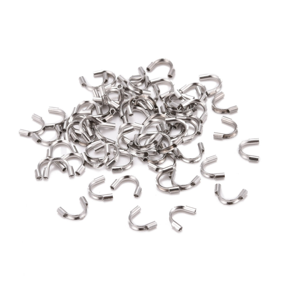 100 protecteurs de fil en laiton doré 4,5 mm Wire Guardian - Z501