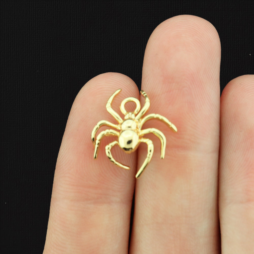 Spider Plated Copper Charms 3D - Choose Your Tone