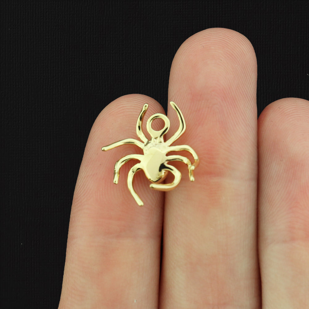 Spider Plated Copper Charms 3D - Choose Your Tone