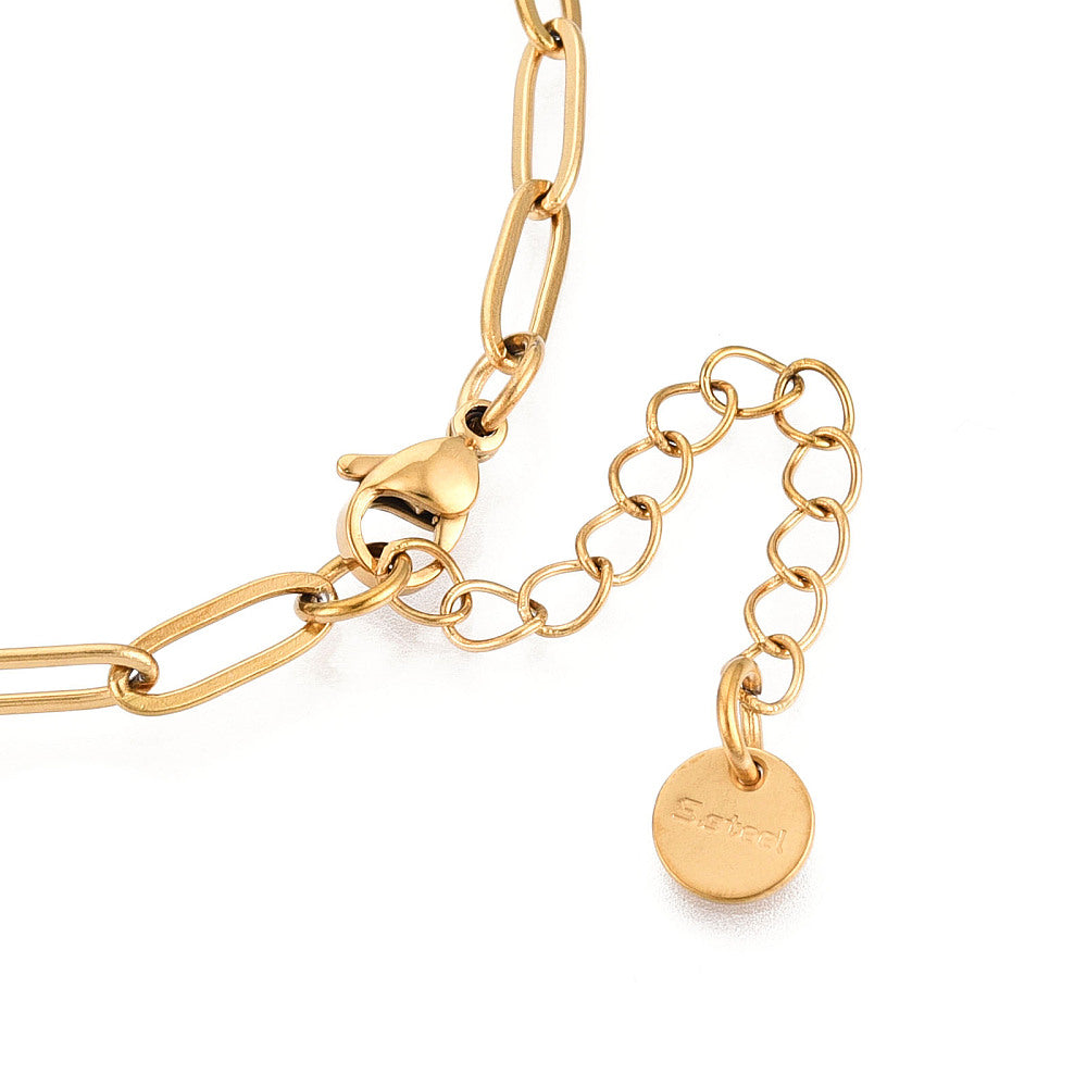 Stainless Paperclip Chain Necklace - Silver or 18k Gold Plated - Choose Your Length!