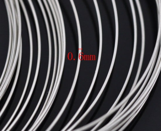 Stainless Steel Memory Wire - 200 Loops - 0.6mm Thick - Z299
