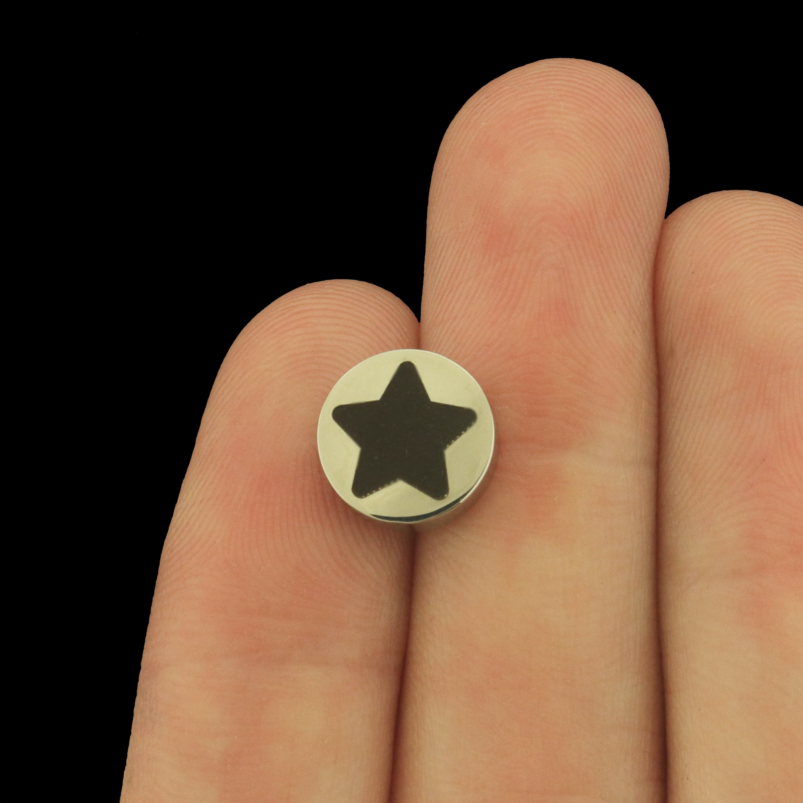 Star Stainless Steel Beads - Celestial Bead - Choose Your Size - BFS034S-8295