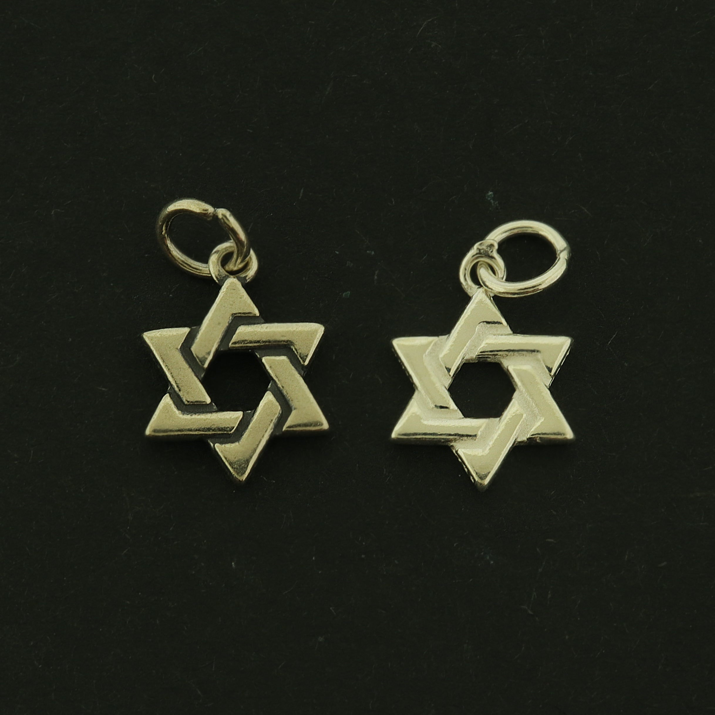 Star of David Sterling Silver Charm - Religious Pendant - Choose Your Tone!