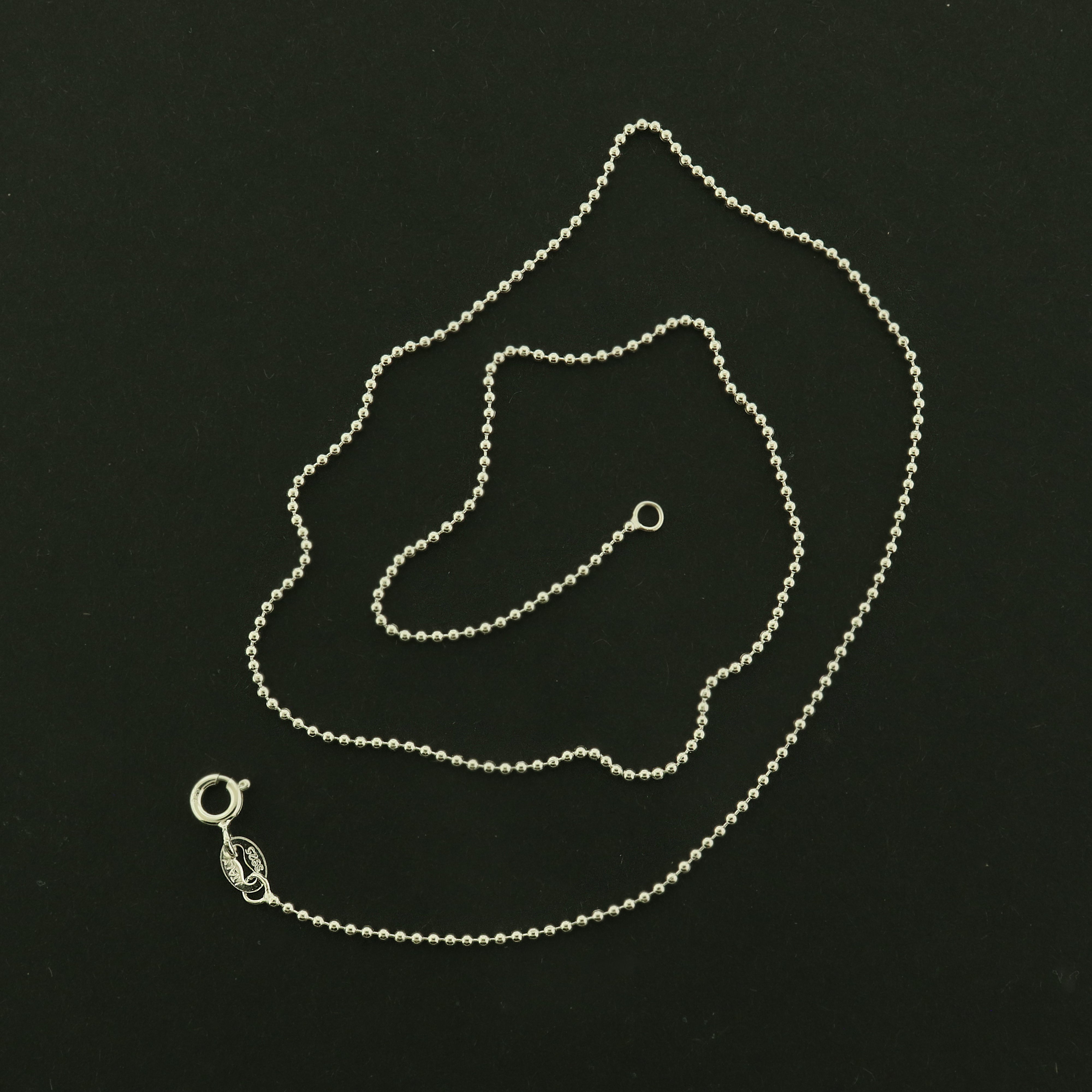 Sterling Silver Ball Chain Necklace - 1.2mm Thick - Choose Your Size!