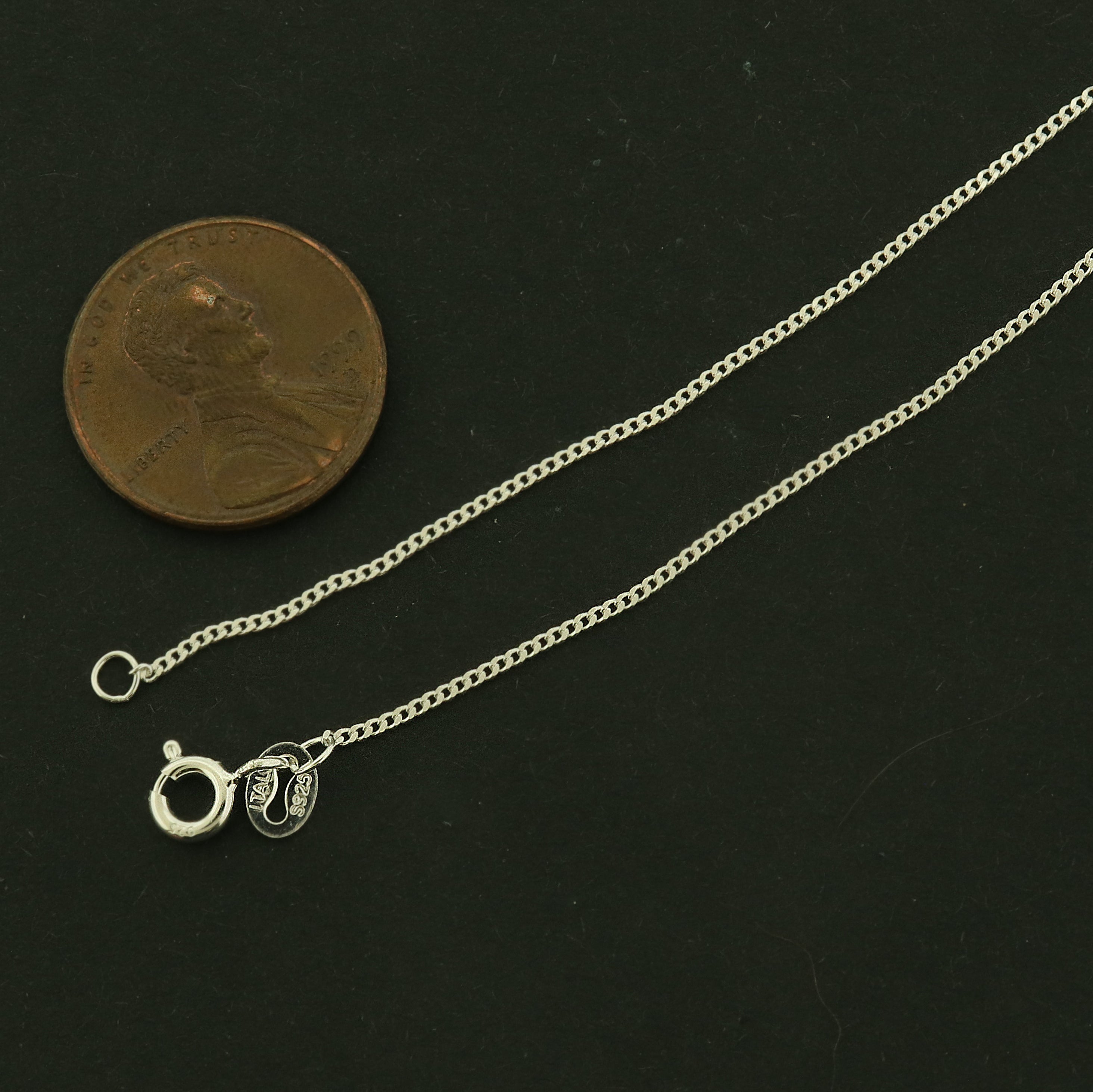 Sterling Silver Cable Chain Necklace - 1.8mm Thick - Choose Your Size!