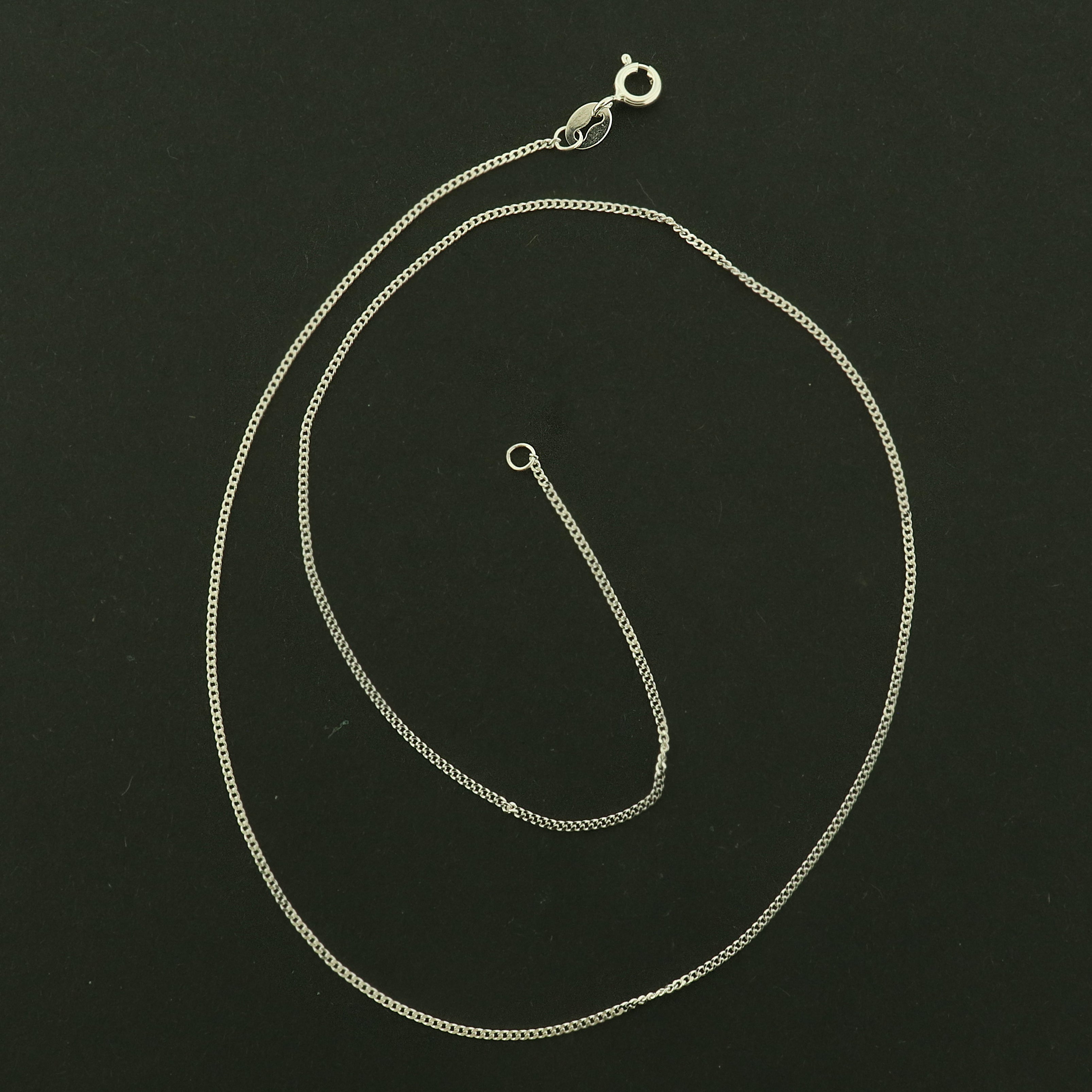 Sterling Silver Curb Chain Necklace - 1mm Thick - Choose Your Size!