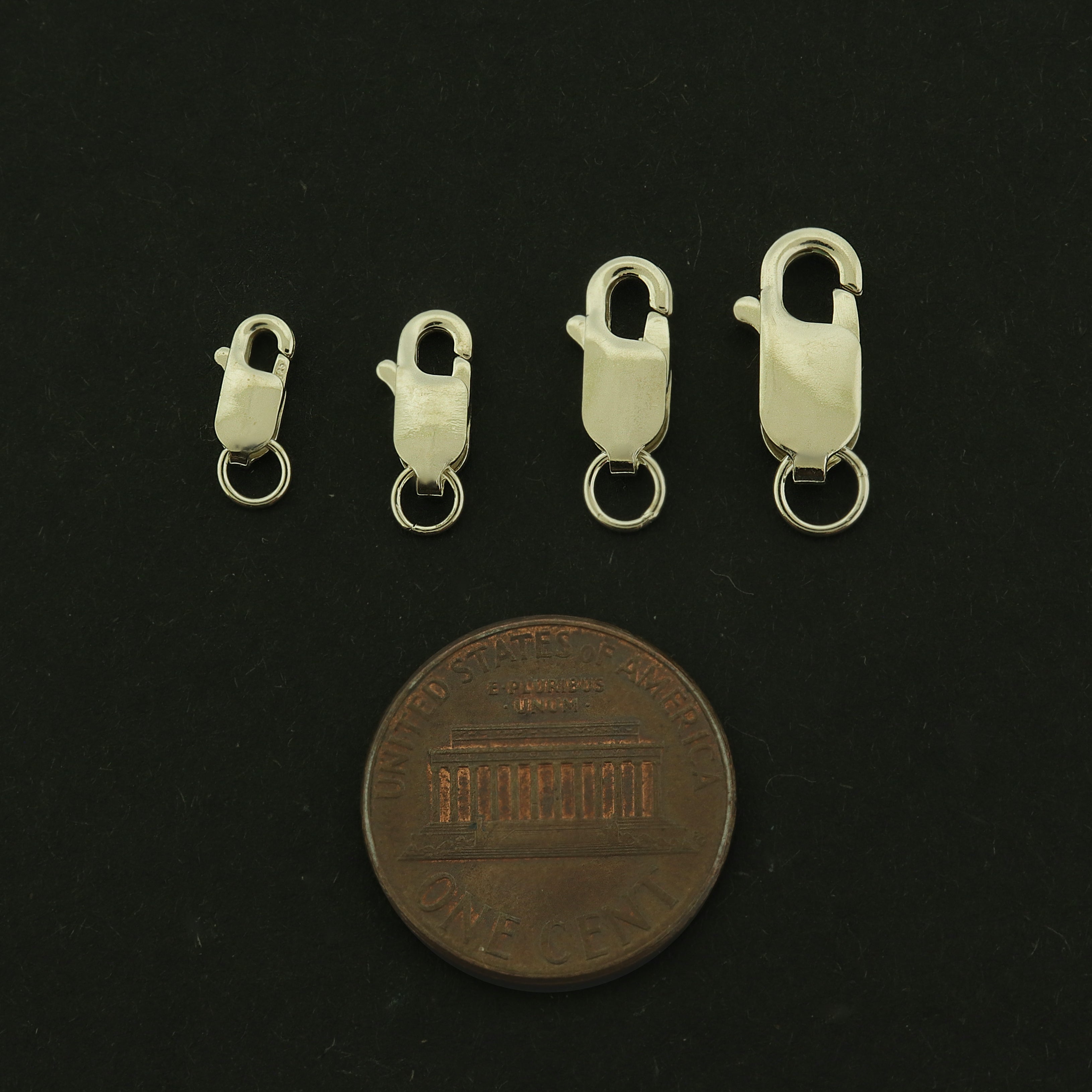 Fermoir Mousqueton en Argent Sterling - Choisissez Votre Taille - 1 Fermoir