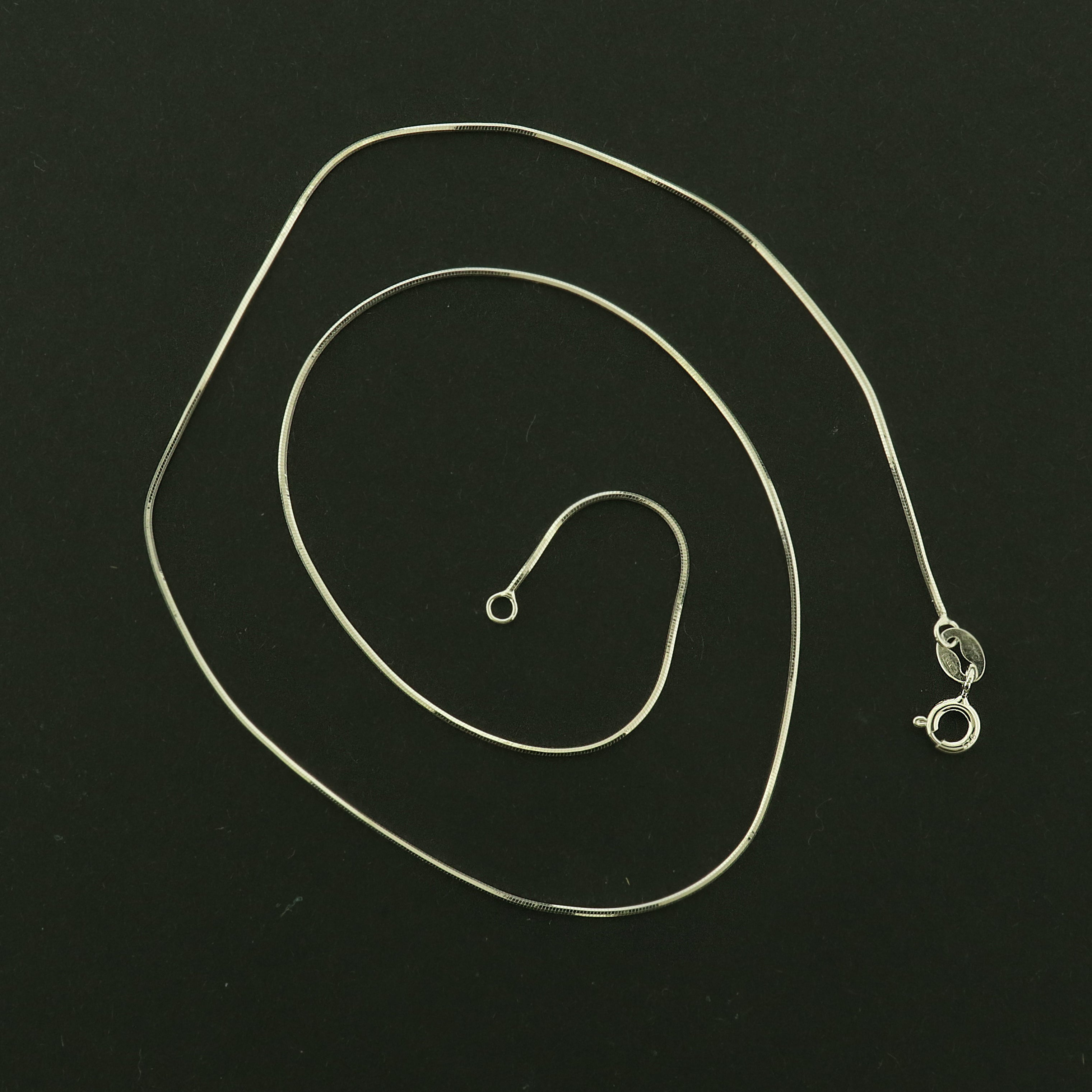 Sterling Silver Snake Chain Necklace - 0.75mm Thick - Choose Your Size!