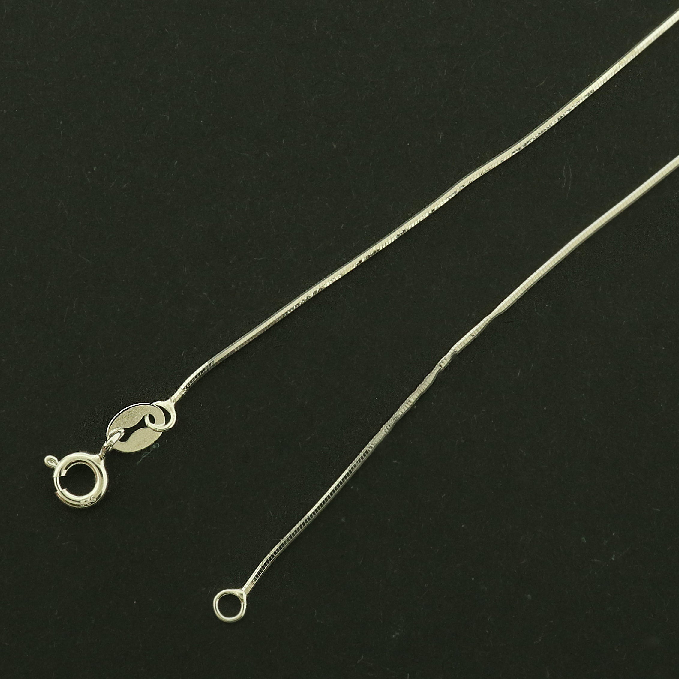 Sterling Silver Snake Chain Necklace - 0.75mm Thick - Choose Your Size!