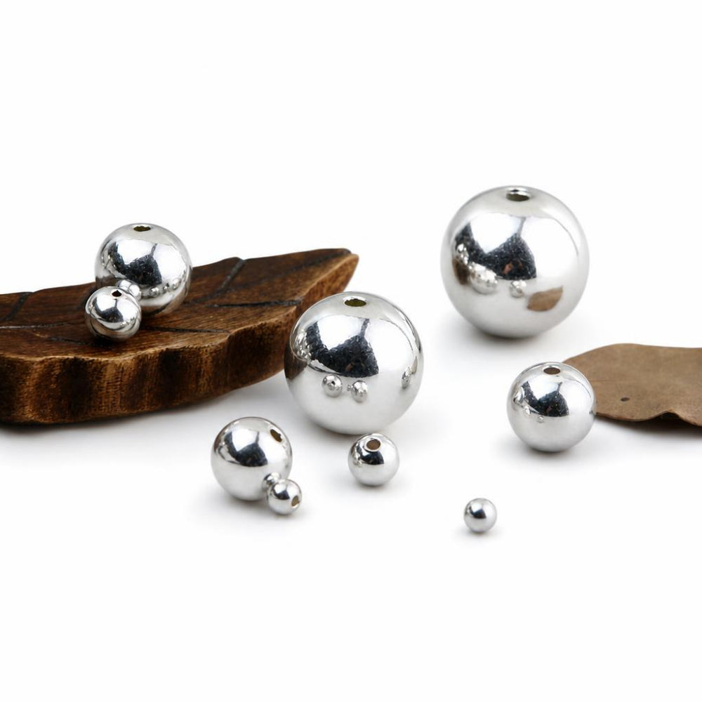 10 Sterling Silver Seamless Spacer Beads - Choose Your Size!