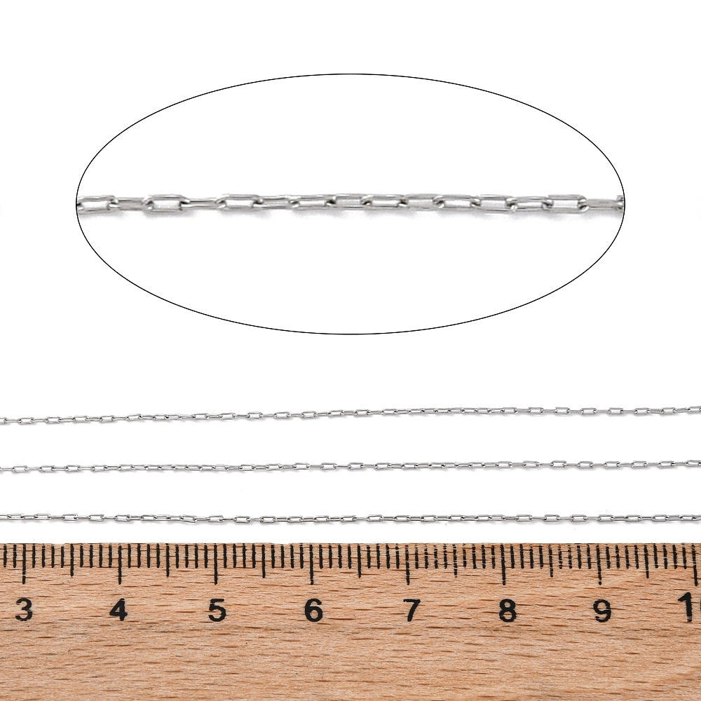 Thin Stainless Steel Paperclip Chain - 10m Roll - Choose Your Thickness!