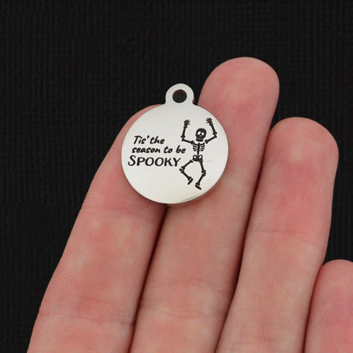 Tis the Season to be Spooky Stainless Steel Charms - BFS001-8165