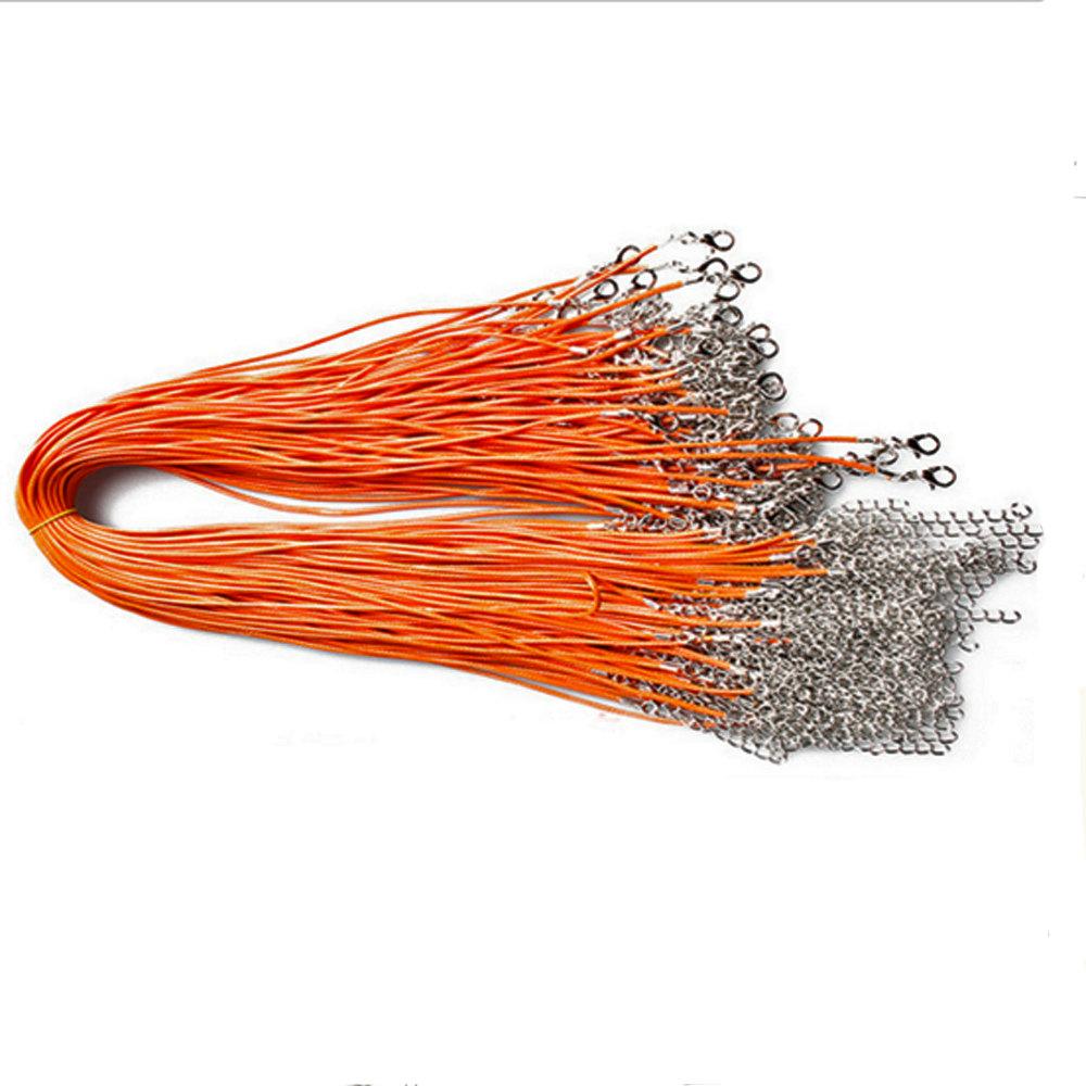 Wax Cord Necklace - 18" Plus Extender - 2mm - Choose Your Color!