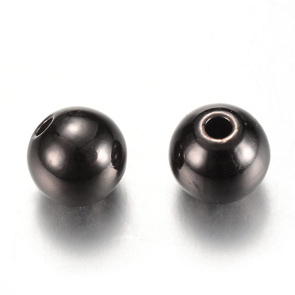 25 Round Brass Seamless Spacer Beads - 5mm - Choose Your Tone!
