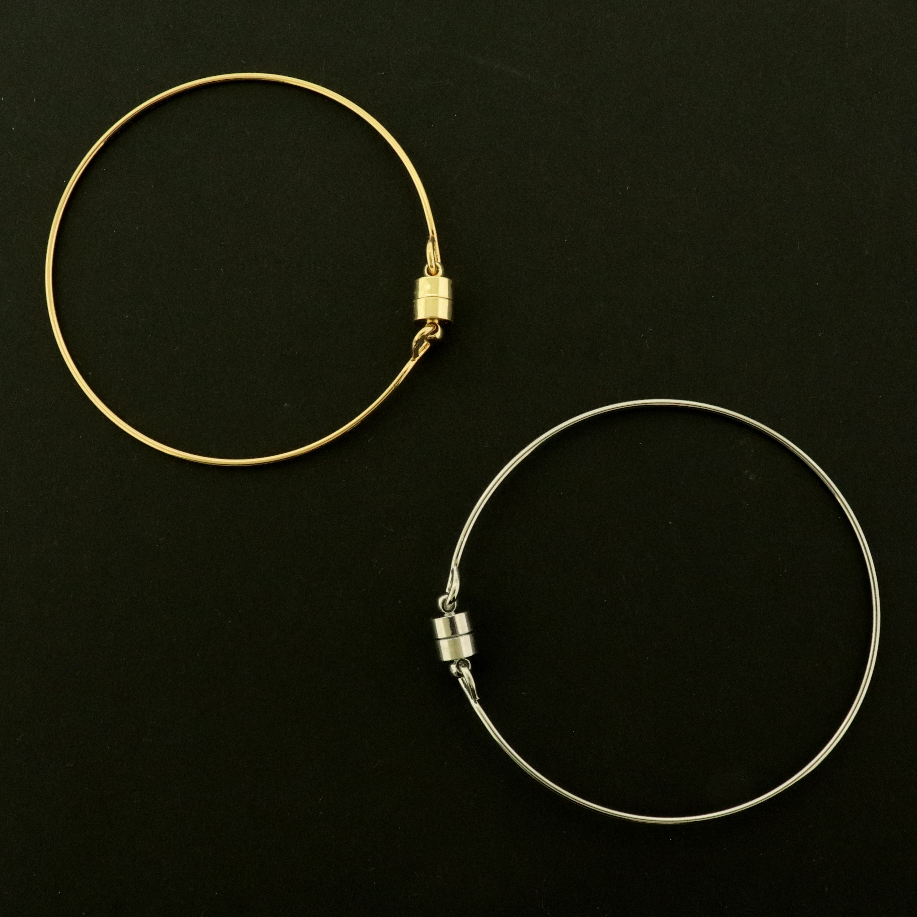 14k Gold Plated Magnetic Bracelet - 60mm - Choose Your Tone & Type!