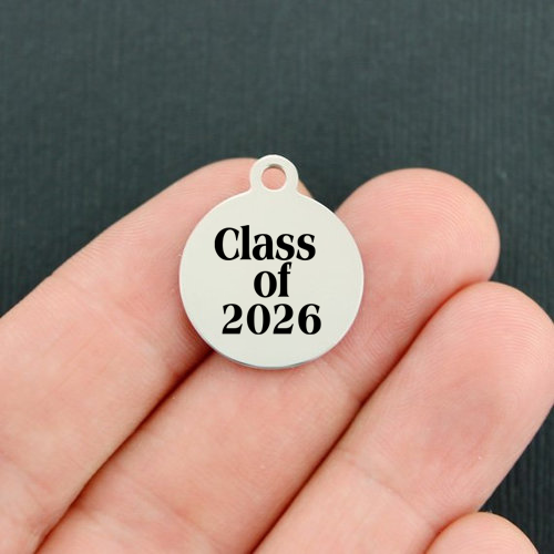 Class of 2026 Stainless Steel Charms - BFS001-1489