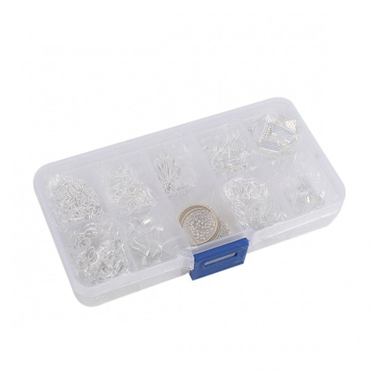 Kit de démarrage gratuit de fournitures pour bijoux – 6 finitions, plus de 700 pièces + boîte de rangement (avec toute commande de 80 $ et plus)