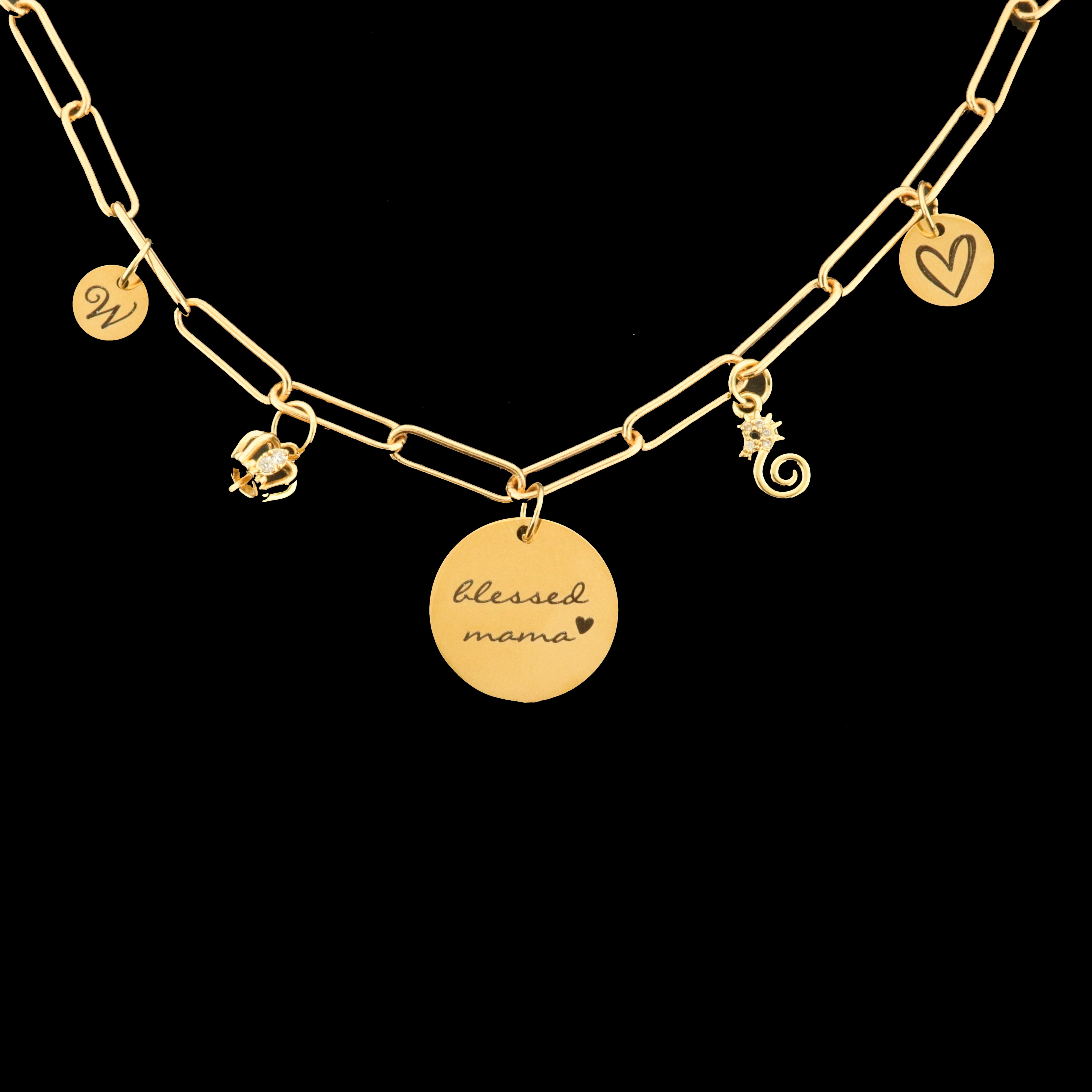 18k Gold Plated Stainless Steel Custom Charms - Choose Your Size!