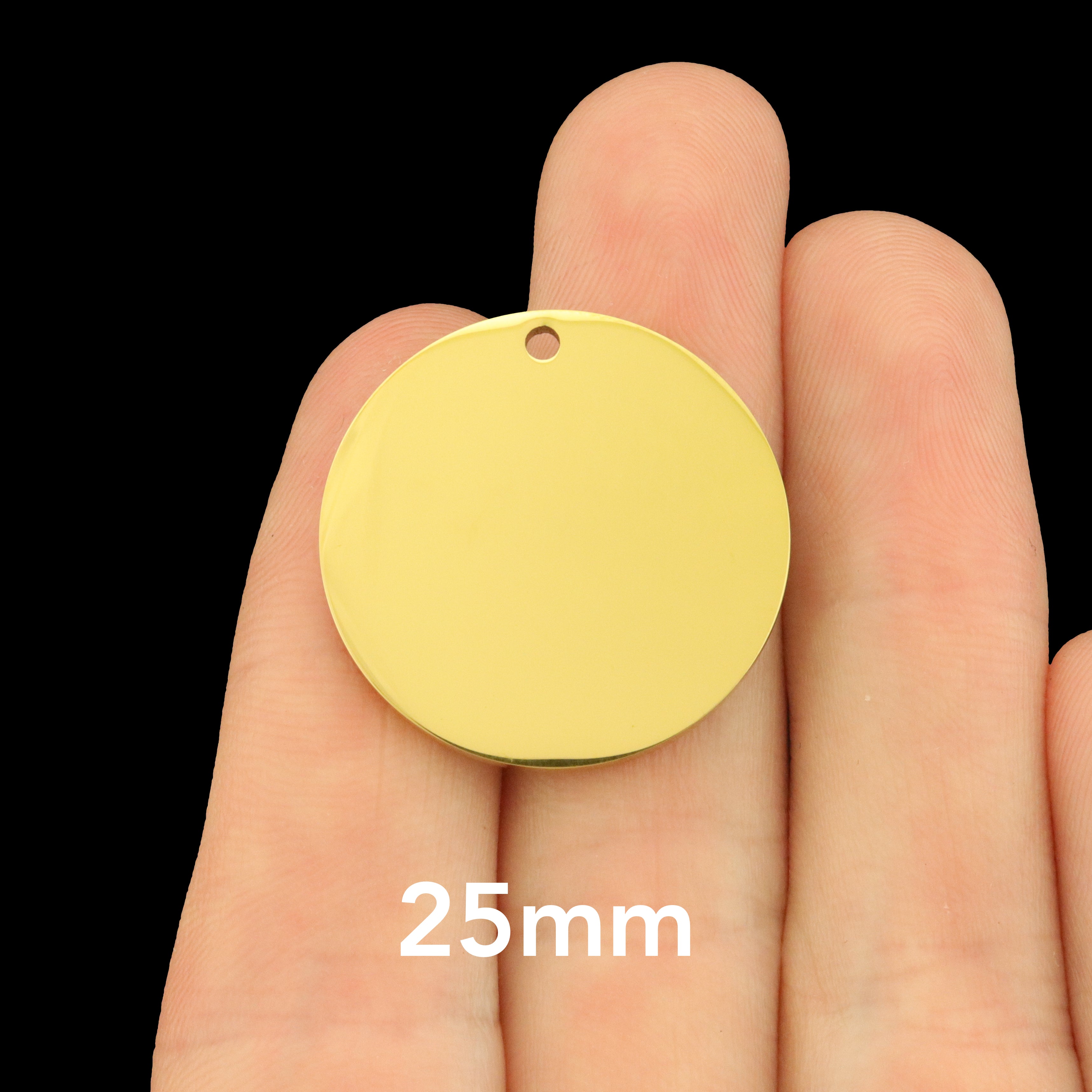 18k Gold Plated Stainless Steel Custom Charms - Choose Your Size!