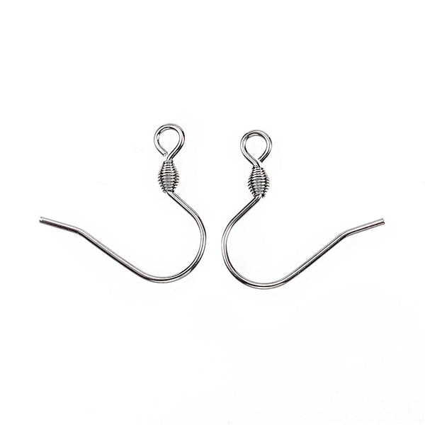 Stainless Steel Earrings - French Style Hooks - 17.5mm x 17mm - 50 Pieces 25 Pairs - Z357