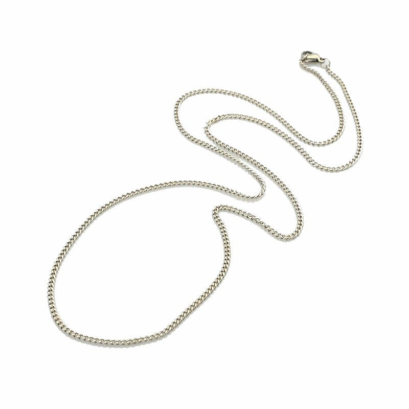 Stainless Steel Curb Chain Necklace 24" - 1mm - 1 Necklace - N114