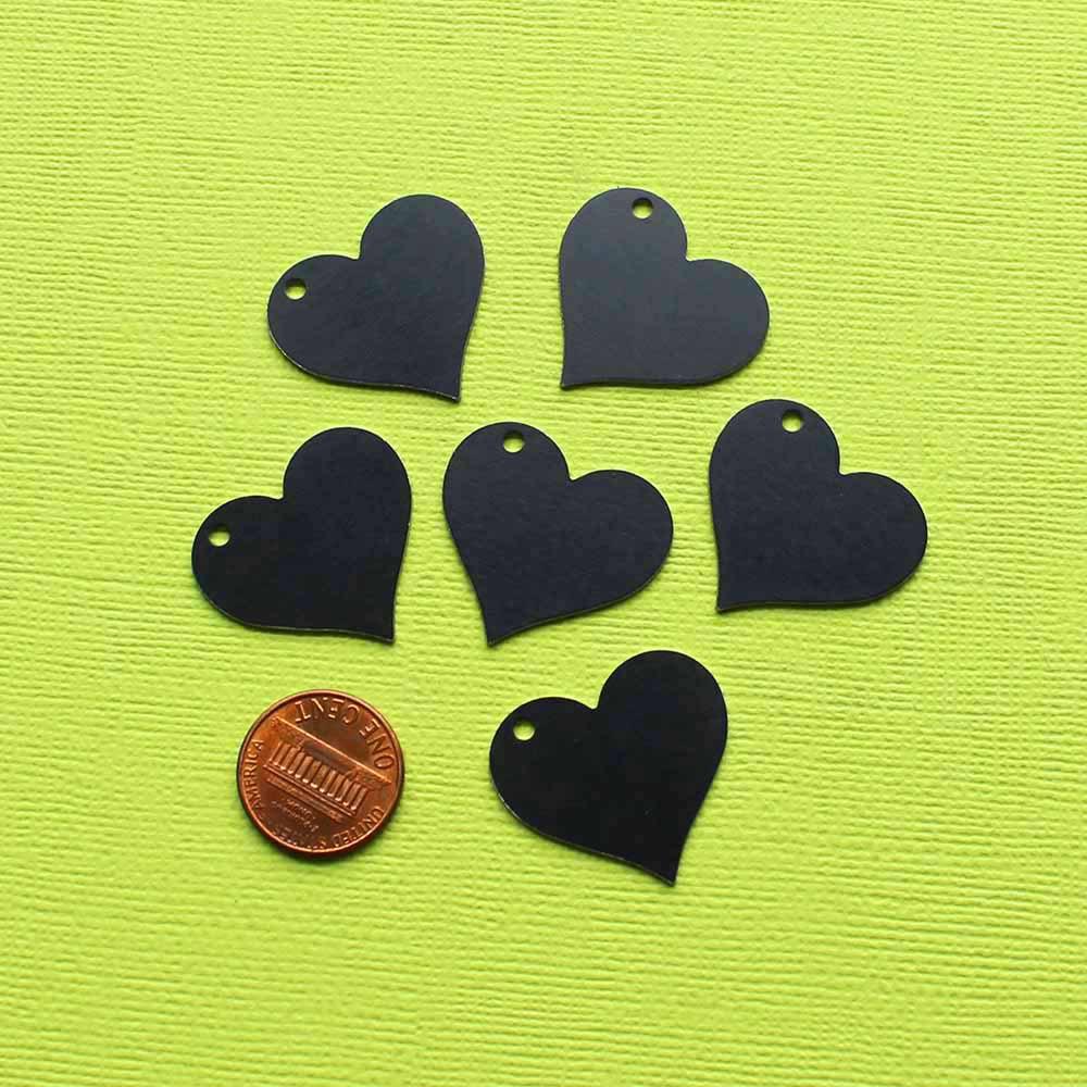 10 Aluminum Heart Stamping Blanks - 25mm x 25mm - Choose Your Color!
