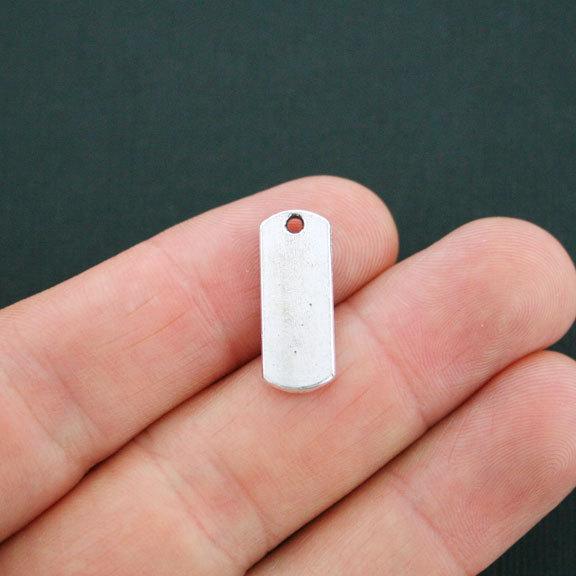 10 Faith Antique Silver Tone Charms - SC4509