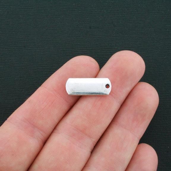 10 Fearless Antique Silver Tone Charms - SC4462