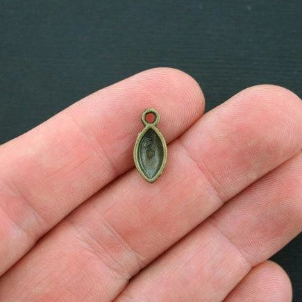 10 breloques de ton bronze antique de football - BC1183