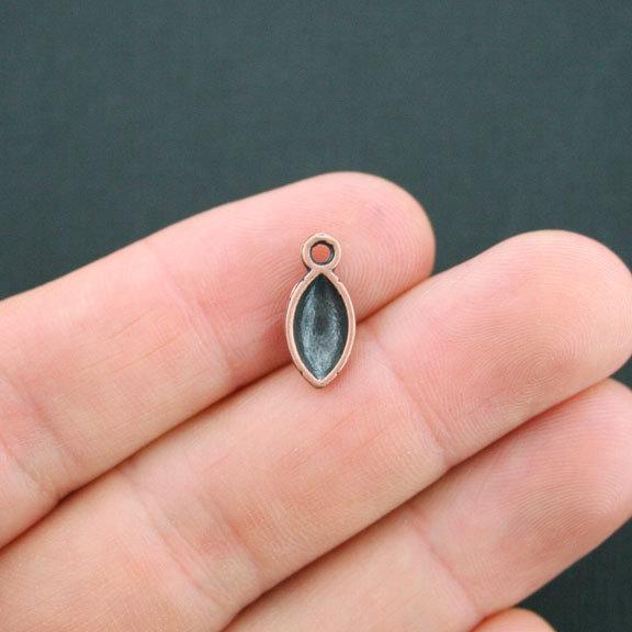 10 Football Antique Copper Tone Charms - BC1429