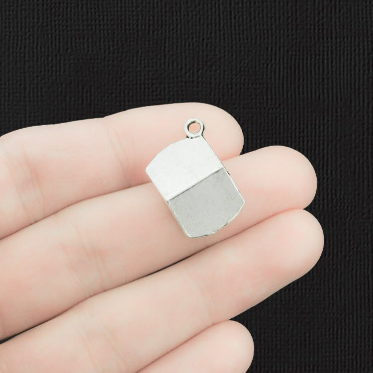 10 Laptop Computer Antique Silver Tone Charms - SC068