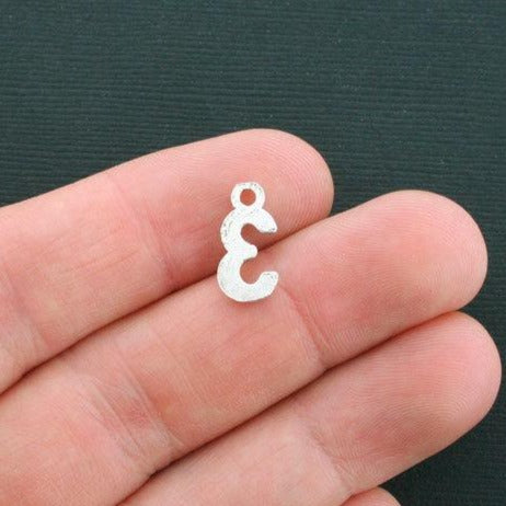 10 breloques argentées antiques numéro 3 - SC4425