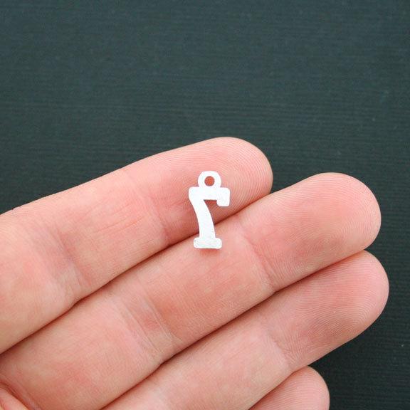 10 Number 7 Antique Silver Tone Charms - SC4429