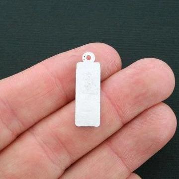 10 Piano Antique Silver Tone Charms - SC4612