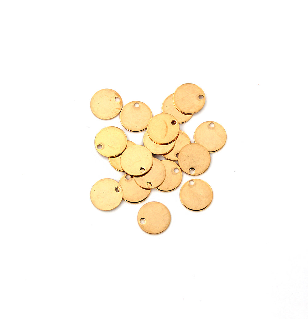 10 Round Stainless Steel Stamping Blanks - 10mm - Choose Your Color!