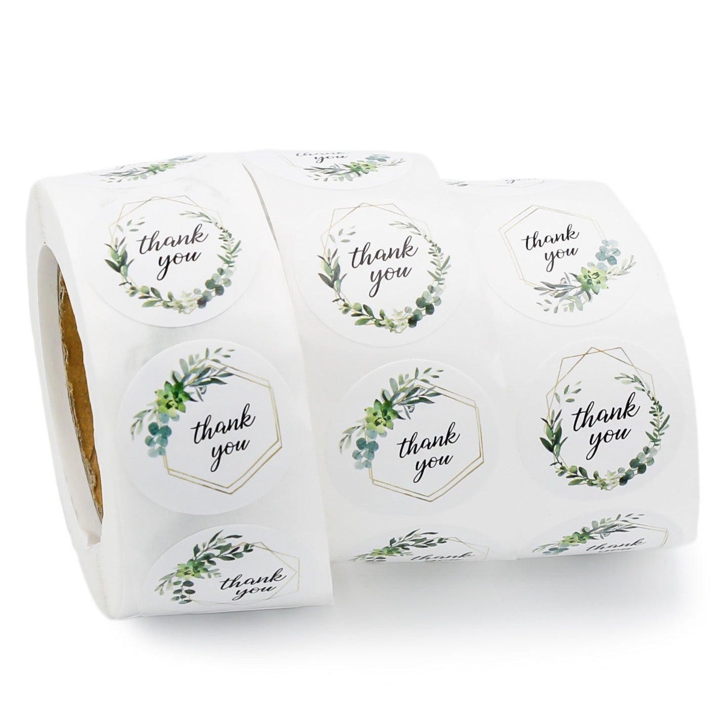 100 Assorted Thank You Self-Adhesive Paper Gift Tags - TL154