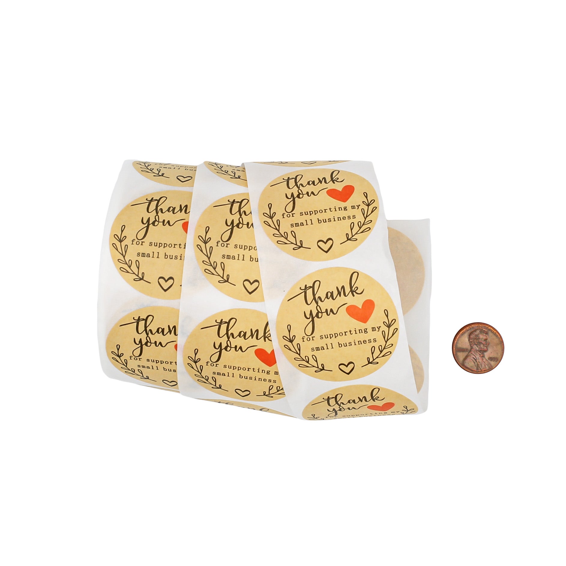 100 Small Business Self-Adhesive Paper Gift Tags - TL146