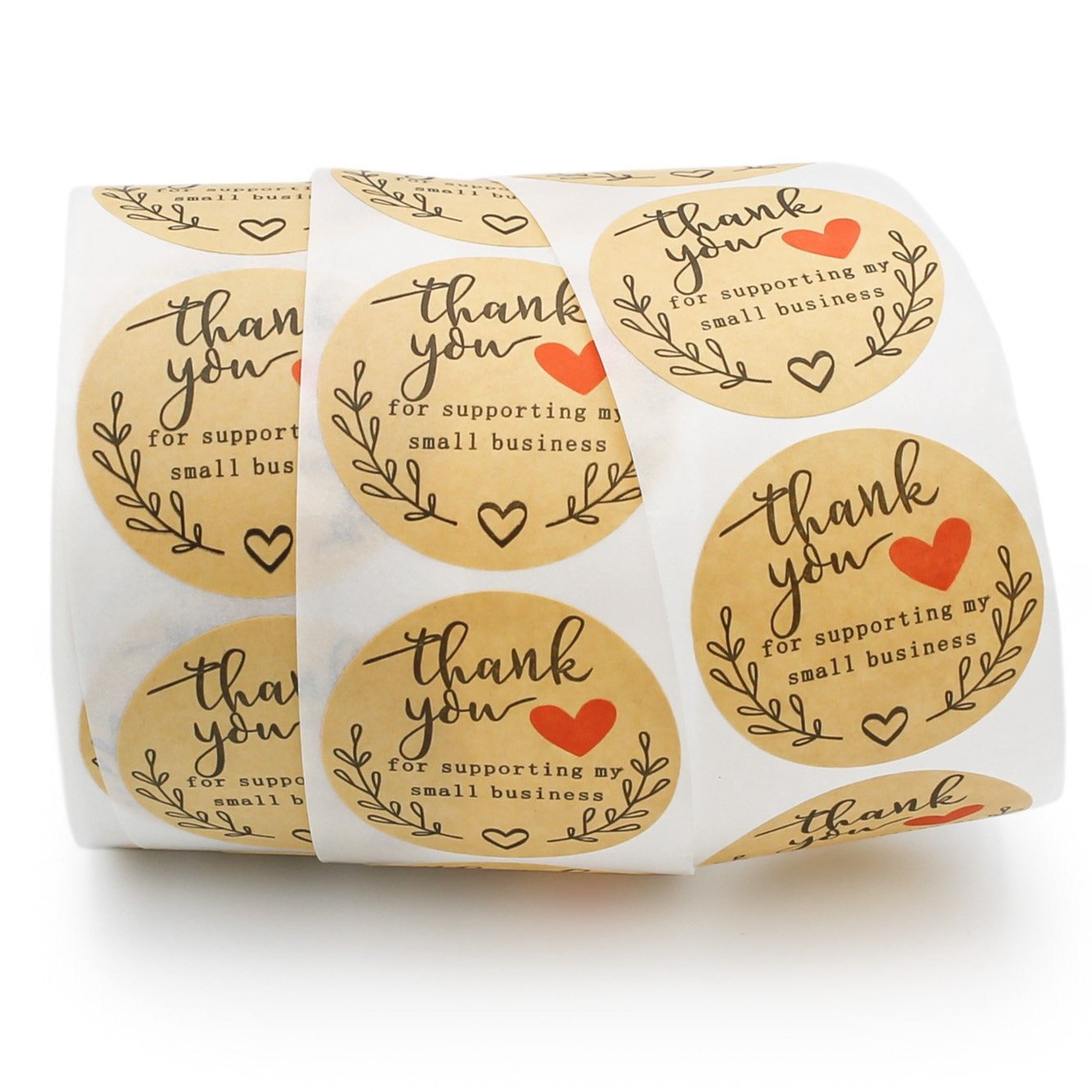 100 Small Business Self-Adhesive Paper Gift Tags - TL146