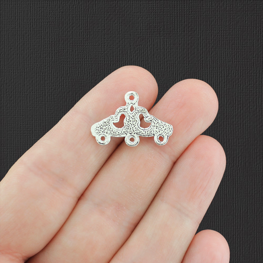 12 breloques de ton argent antique de connecteur de lustre - SC2298