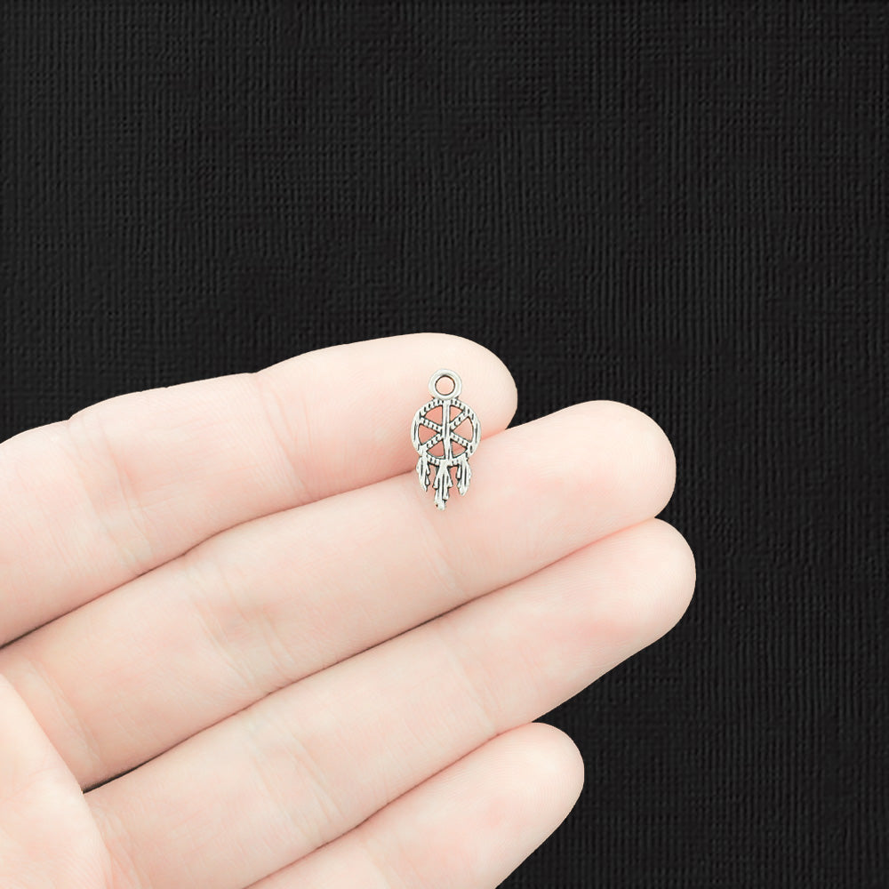 15 breloques ton argent antique attrape-rêves - SC4059