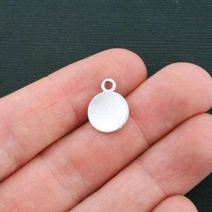 15 Family Antique Silver Tone Charms - SC4392