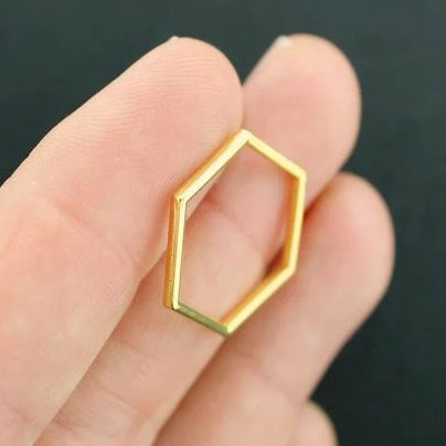 15 anneaux de liaison breloques dorées 2 faces 20 mm - GC1057