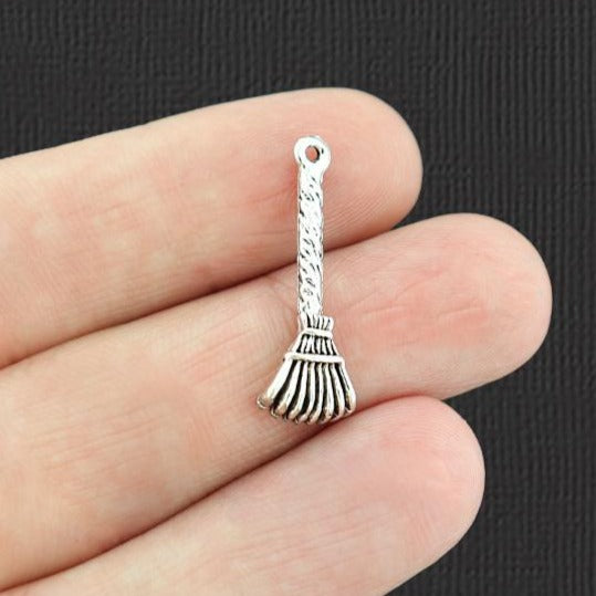 15 breloques de ton argent antique de râteau - SC4003