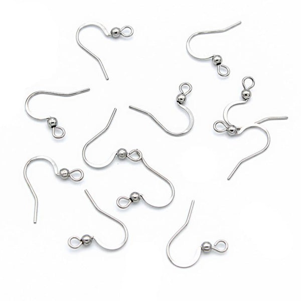Stainless Steel Earrings - French Style Hooks - 16mm x 18mm - 250 Pieces 125 Pairs - FD993